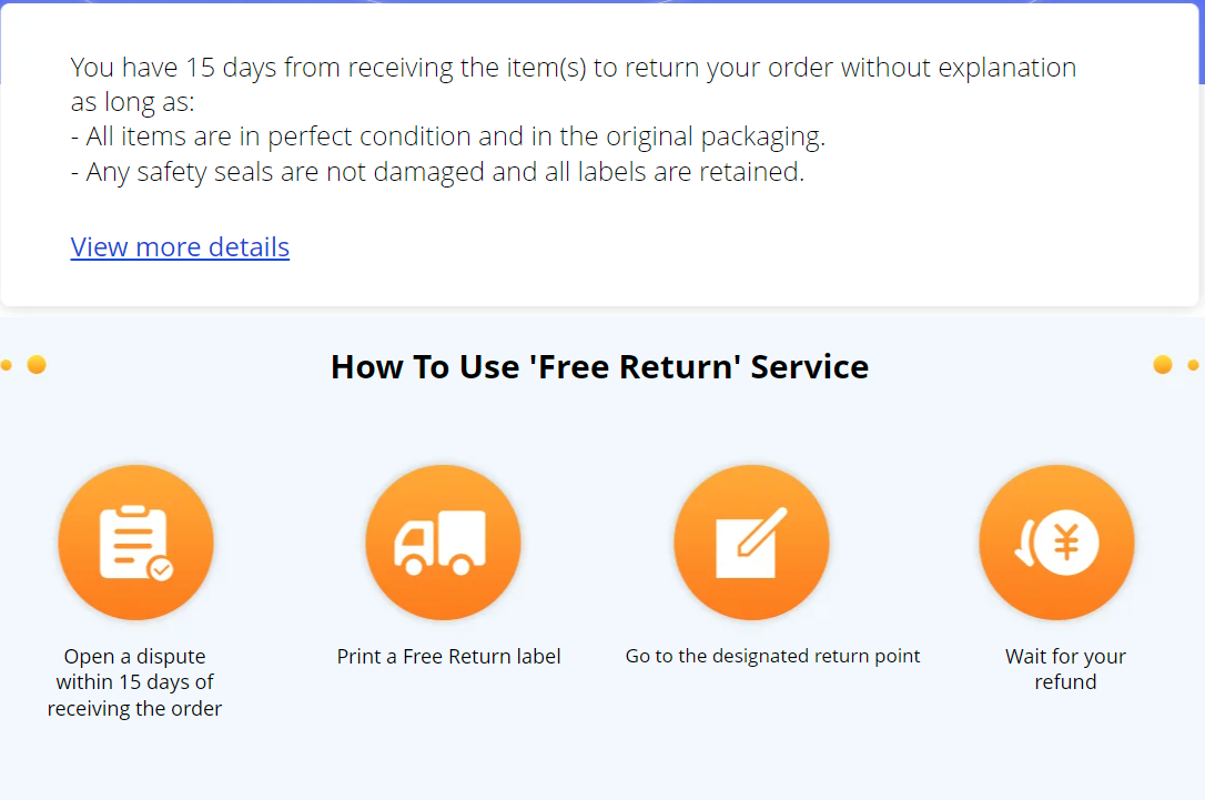 AliExpress Return Policy